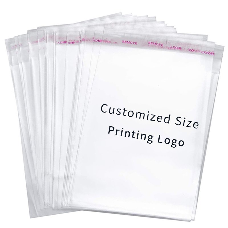 Cut Cartoon Bag Plastic Bag Wedding Birthday Cookie Candy Gift Packaging Bags OPP Self Adhesive Kids Party Favor