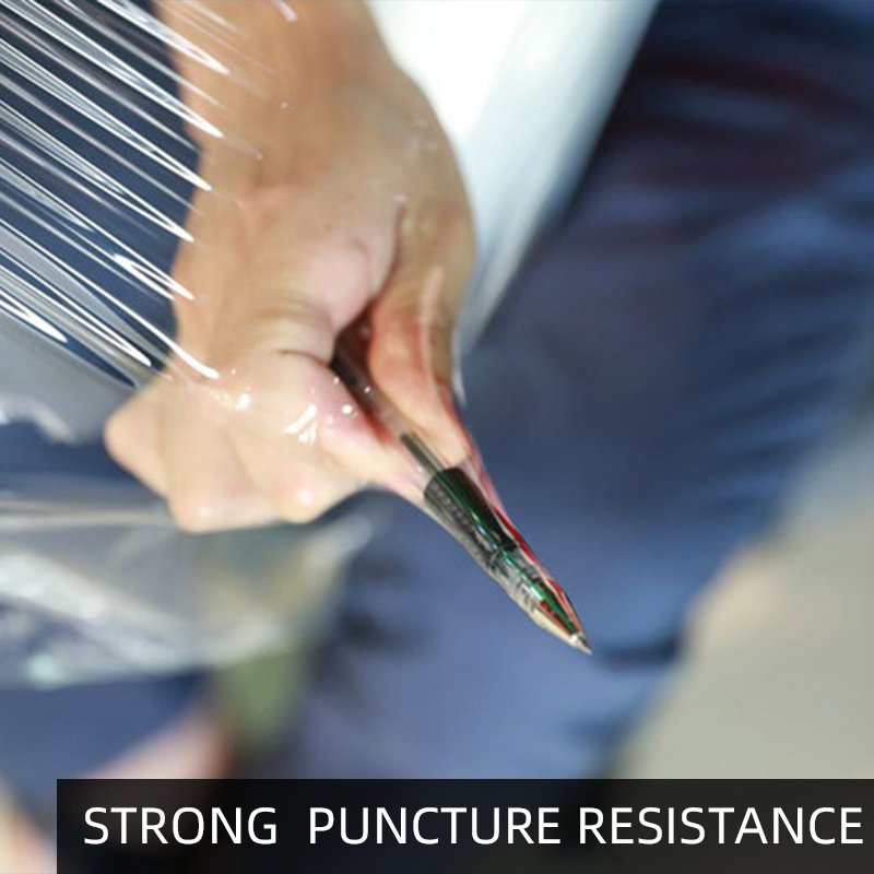 100% Lldpe Wholesale Price Transparent Clear Hand Use Polyurethane Packing Film Roll Ship Product Packing Stretch Film