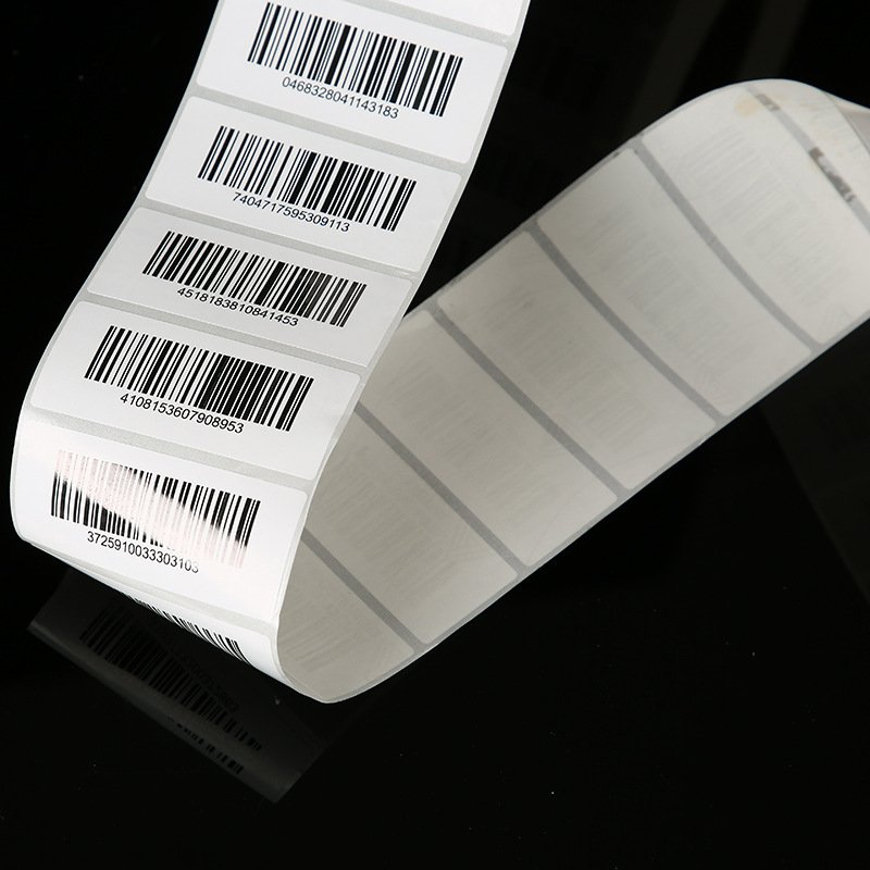 Labels supplier custom tamper proof barcode self adhesive roll label sticker paper maker