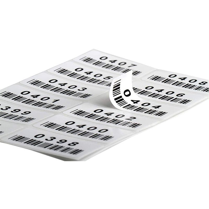 Labels supplier custom tamper proof barcode self adhesive roll label sticker paper maker