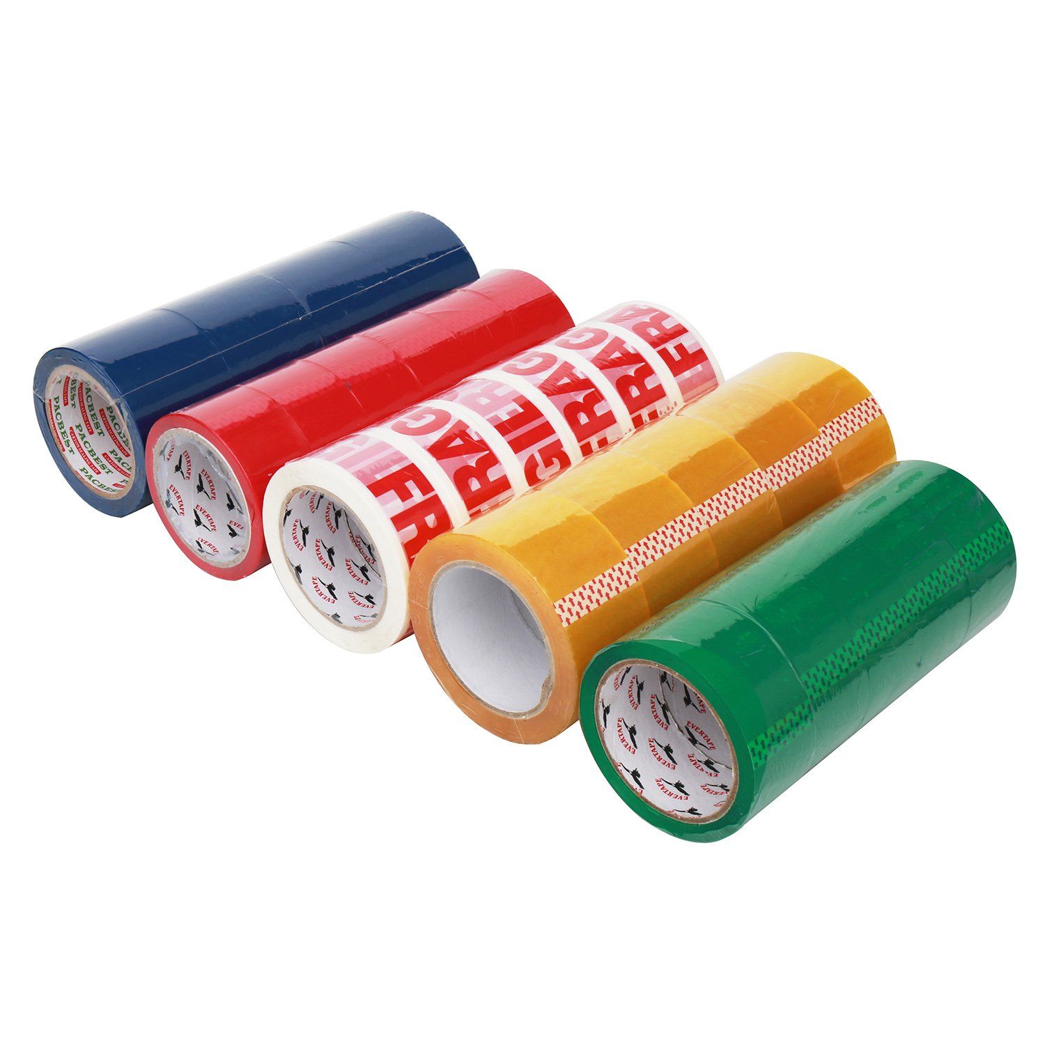 Factory Lowest Price 110y 3colors Custom Logo Printed Bopp Adhesive Tape For Packing And Sealing