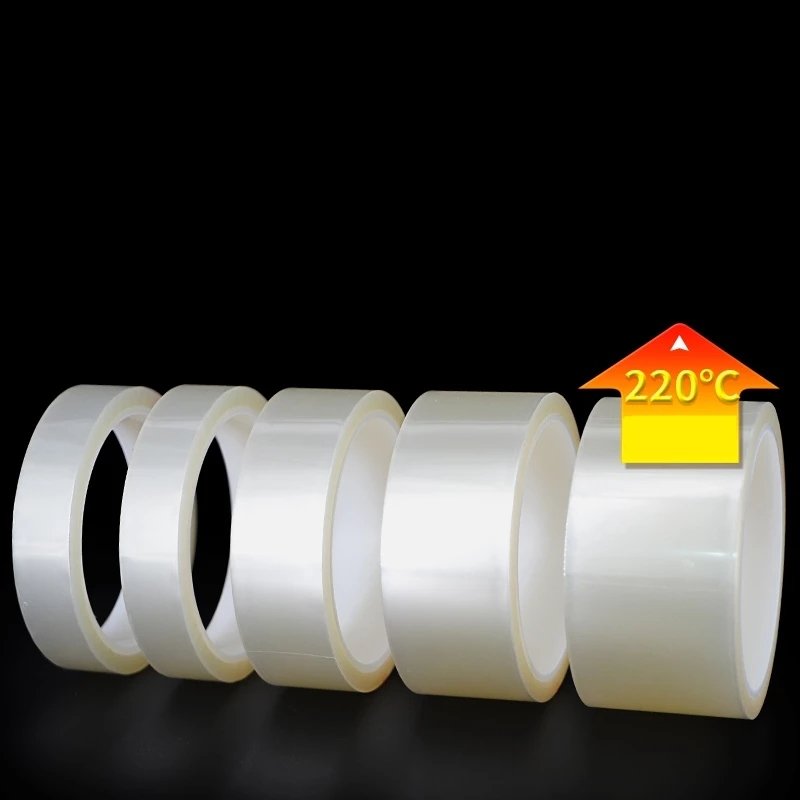 PET Transparent High Temperature Tape Used For Electroplated Baking Varnish PCB Silicon Tape