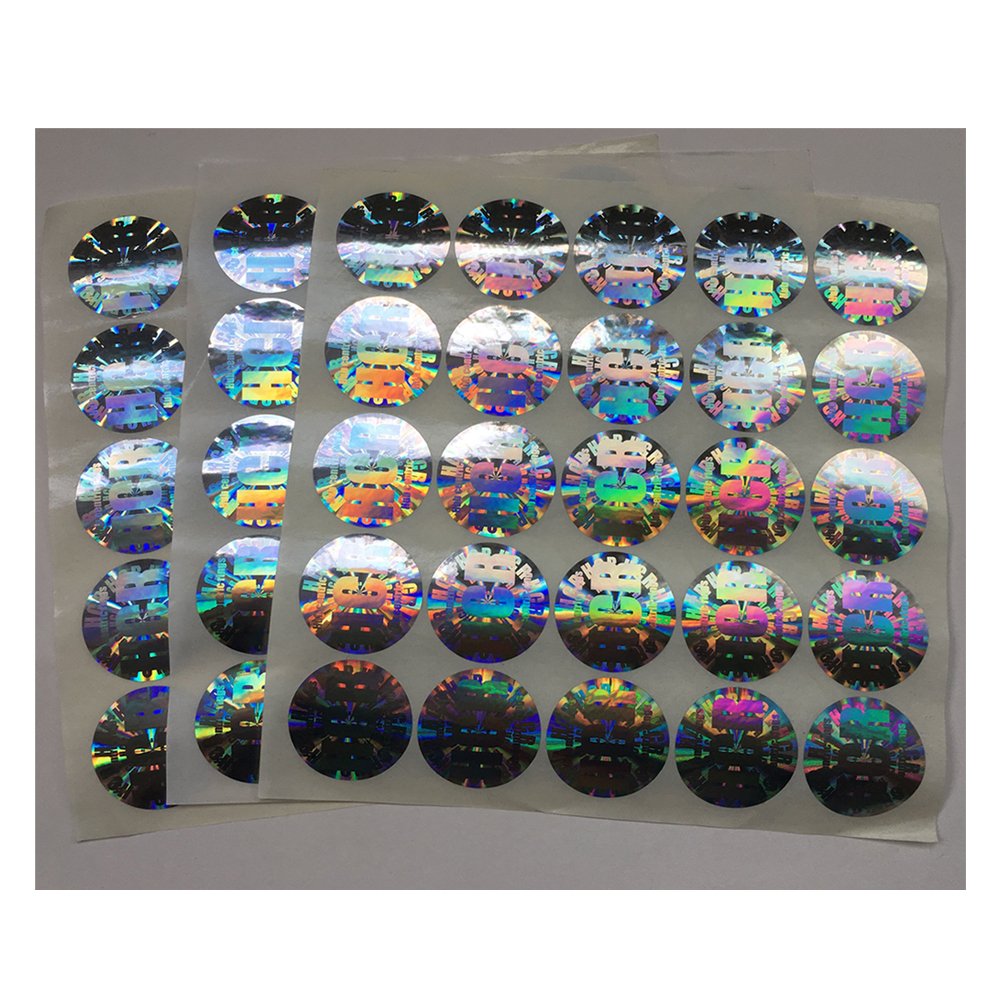 Promotional holographic stickers Adhesive customized laser stickers printing