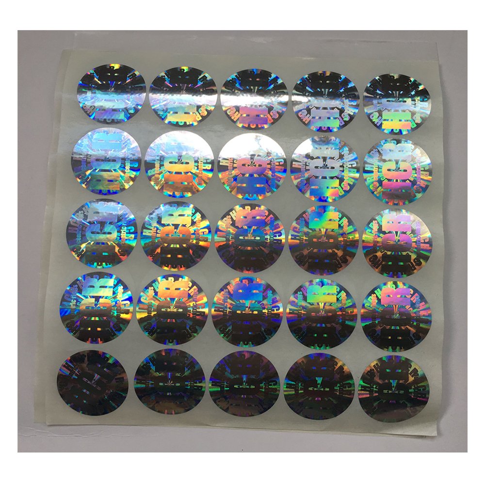 Promotional holographic stickers Adhesive customized laser stickers printing