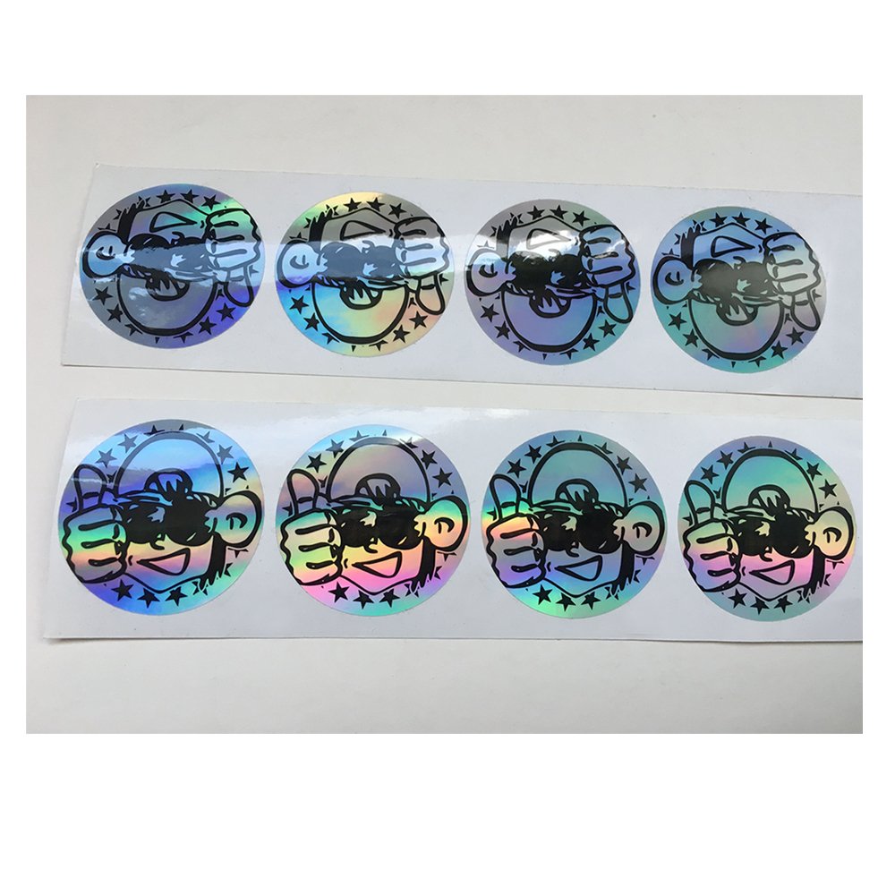 Promotional holographic stickers Adhesive customized laser stickers printing