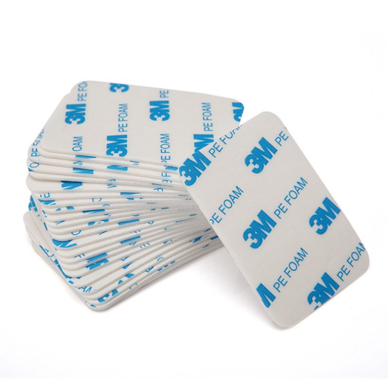 Custom Die Cut 1600T White Adhesive Double Sided Tape For Car Accessories Electronic Appliance PE Foam Tape