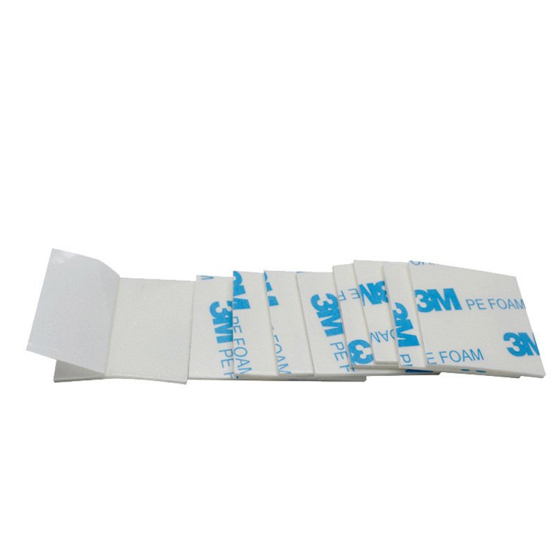 Custom Die Cut 1600T White Adhesive Double Sided Tape For Car Accessories Electronic Appliance PE Foam Tape