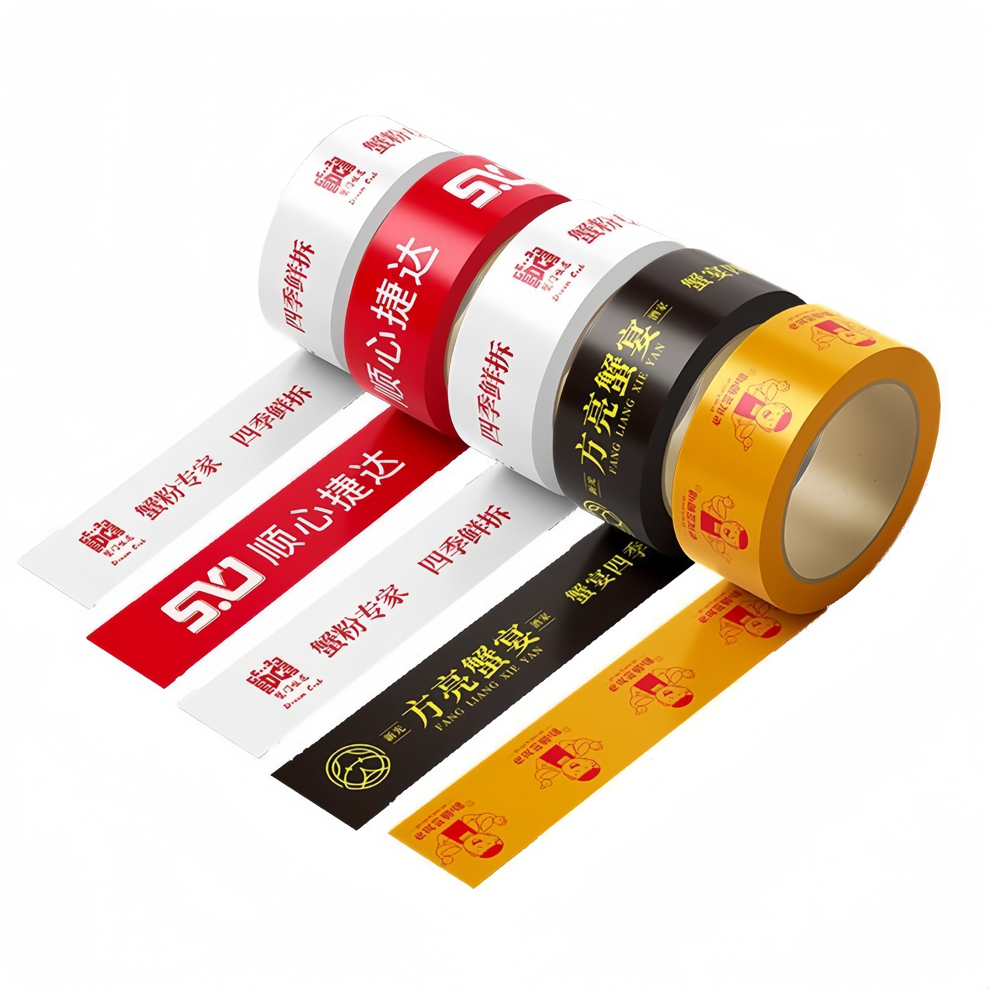 Customized Logo Printed BOPP Adhesive Tape Hot Melt 100y/200y/1000y Carton Sealing Packing Tape with Acrylic Adhesive Package