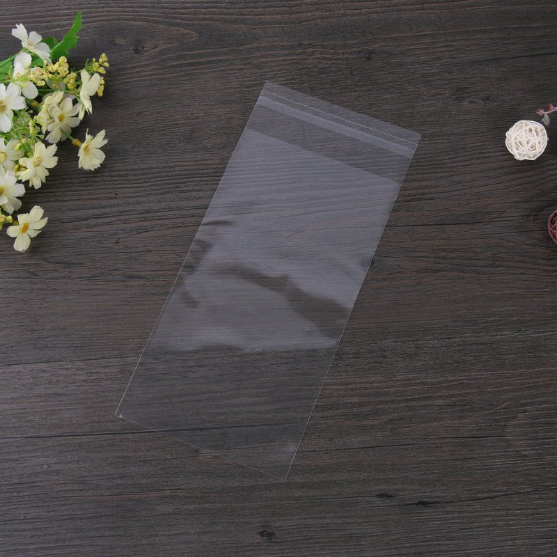 Custom Logo Clothing Clear Package Plastic OPP Bag, Self Adhesive Seal Cello Bag Resealable Cellophane Bags