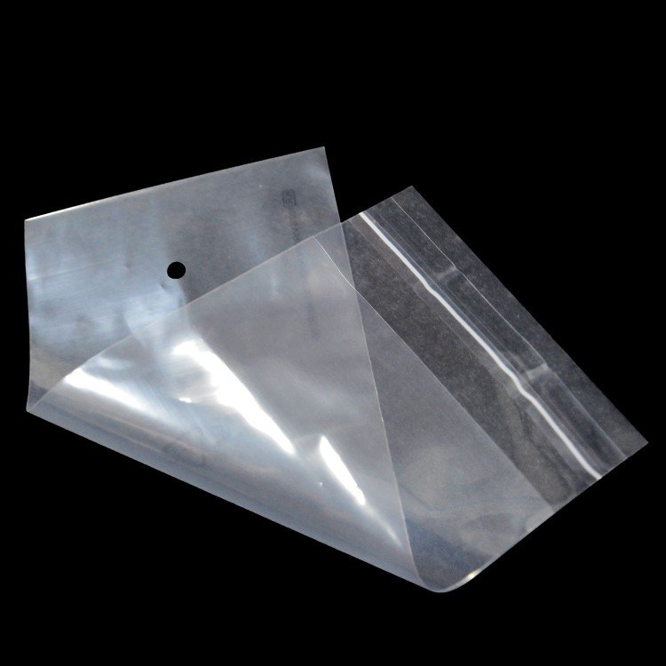 Custom sizer Accepted Clear LDPE Poly Bag with Suffocation Warning Plastic Polybag with Adhesive Peel and Seal Recyclable