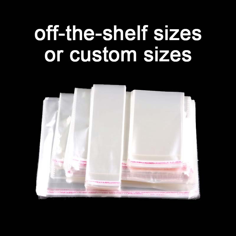 Factory Direct Customized Packaging Transparent Clear Opp Plastic Bags With Self Adhesive Custom OPP Bag For Packing