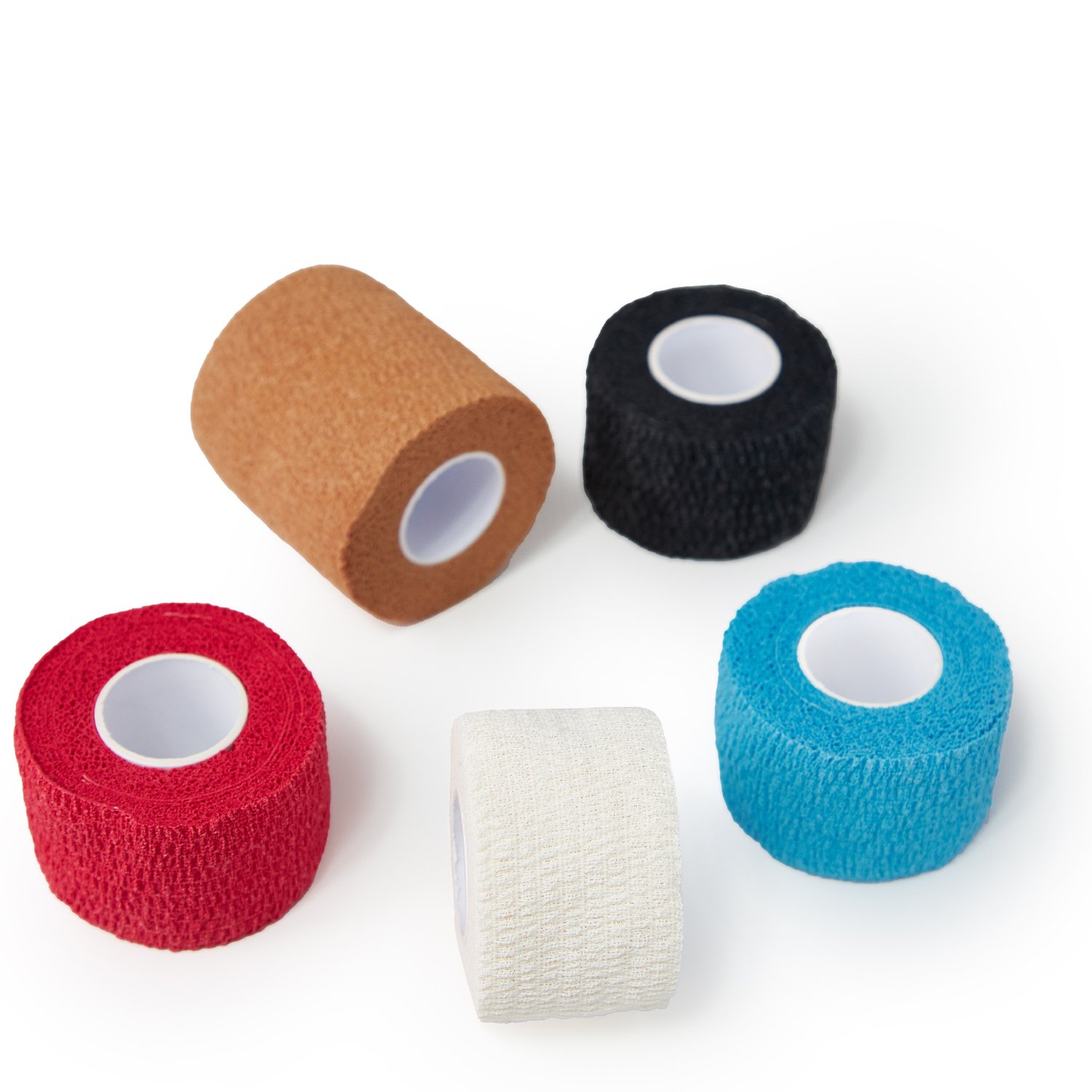 Cohesive Flexible Bandage Cotton Cohesive Bandage sports tape Mixed Color Self Adhesive elastic bandage