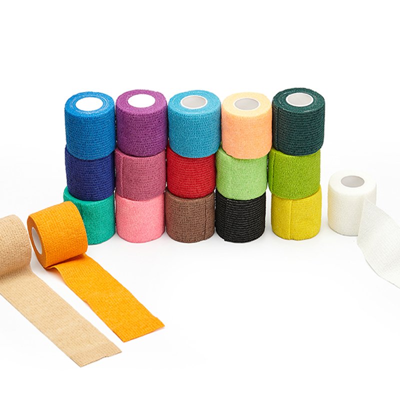 Medical Elastic Stretch Self-Adhesive Vet Wrap Cohesive Bandages Tape for Athletic, Sport, Wrist, Ankle, Knee