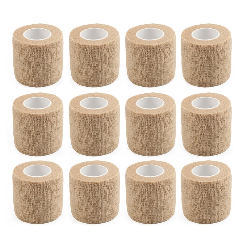 Medical Elastic Stretch Self-Adhesive Vet Wrap Cohesive Bandages Tape for Athletic, Sport, Wrist, Ankle, Knee
