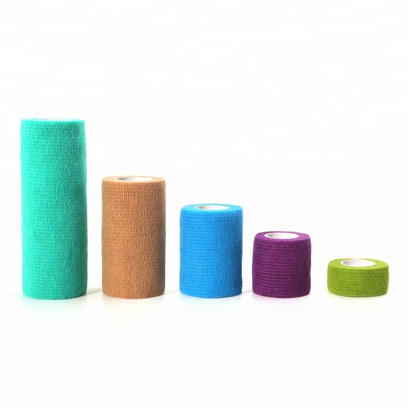 Medical Elastic Stretch Self-Adhesive Vet Wrap Cohesive Bandages Tape for Athletic, Sport, Wrist, Ankle, Knee
