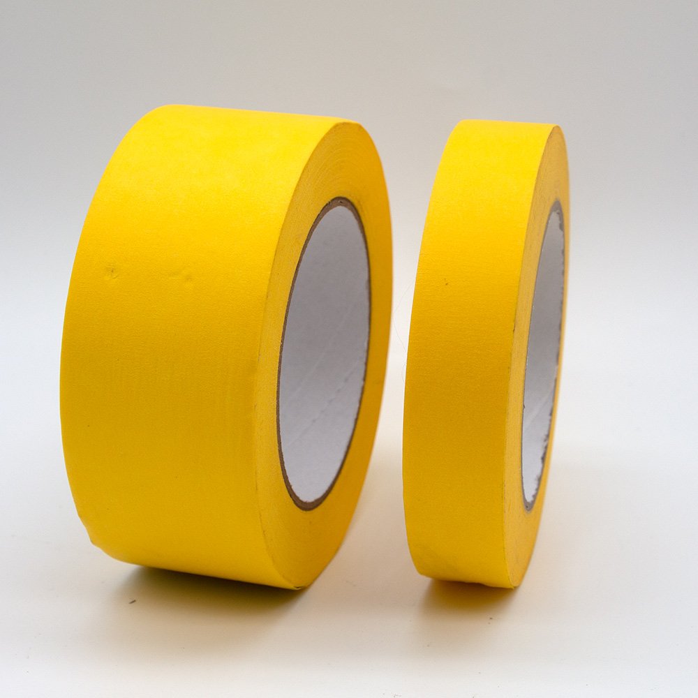 Orange Paper Nice Adhesive Anti-residue Performance For Painting Decoration Masking Crepe Tape