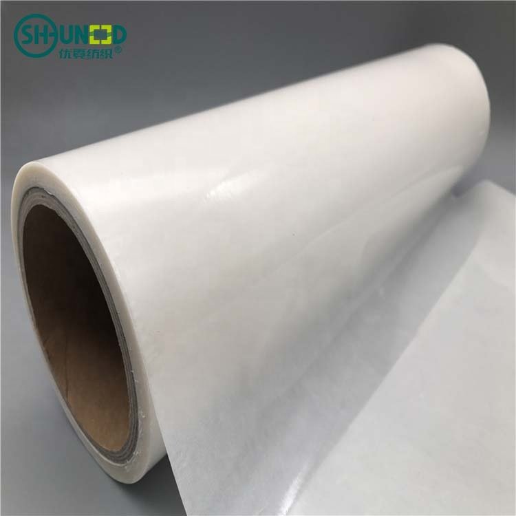 Chinese wholesale strong bonding 0.1mm 10s thick transparent tpu eva hot melt adhesive film for textile fabric and lamination