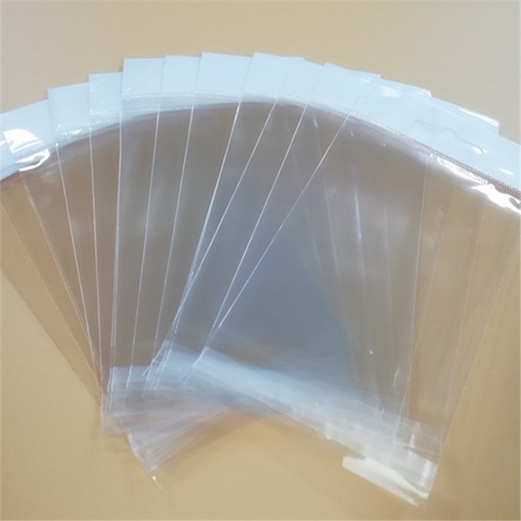 Header bag with hanging hole plastic Packaging bag Self-adhesive BOPP Bag