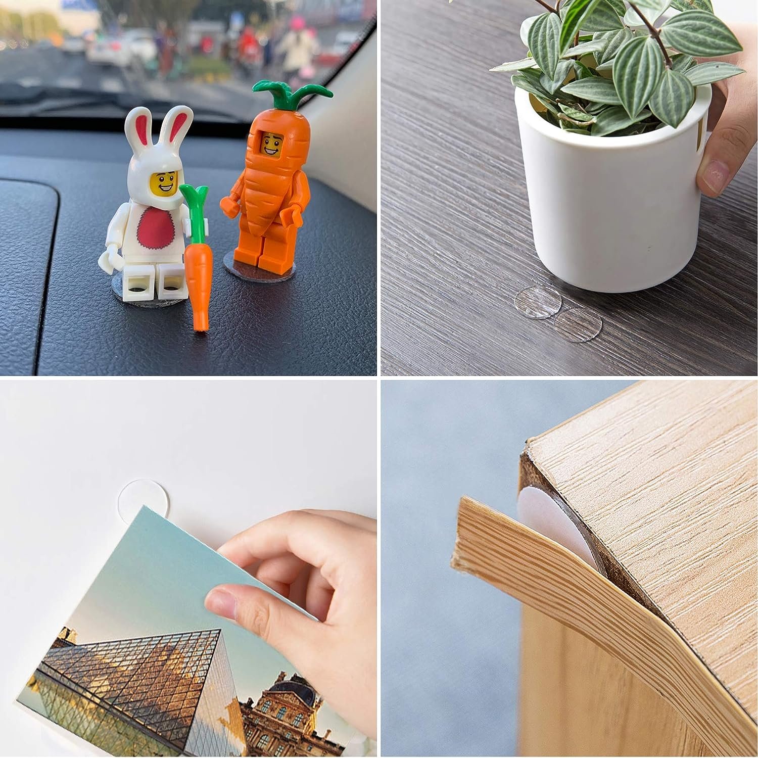 Double-Sided Glue Dots Clear Round Nano Sticky Dots No Traces Sticky Adhesive Sheets Sticker Pads Double Sided Adhesive Dots