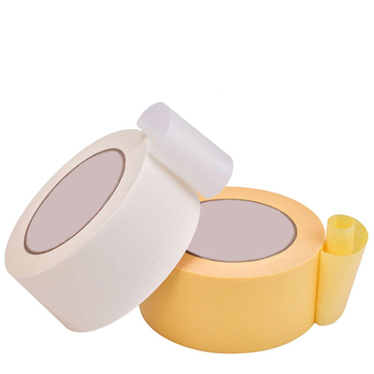 Indoor Painting Paint General Purpose Usage Crepe White Self Adhesive Paper Masking Tape