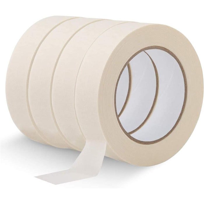 Indoor Painting Paint General Purpose Usage Crepe White Self Adhesive Paper Masking Tape