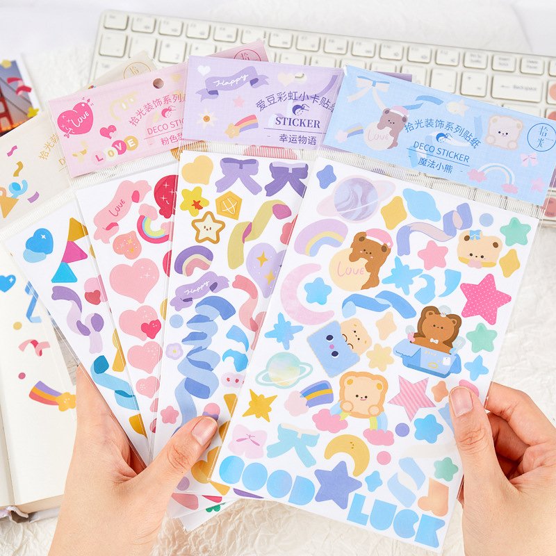 OEM Custom cartoon Korean Gooka decorative sticker Waterproof Vinyl self Adhesive Kiss Cut sticker sheet