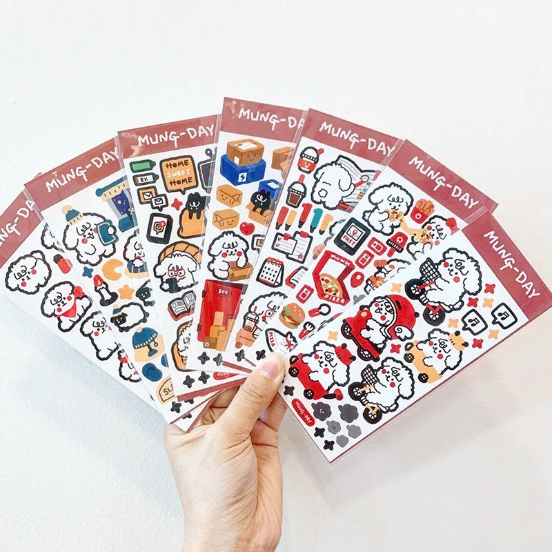 OEM Custom cartoon Korean Gooka decorative sticker Waterproof Vinyl self Adhesive Kiss Cut sticker sheet