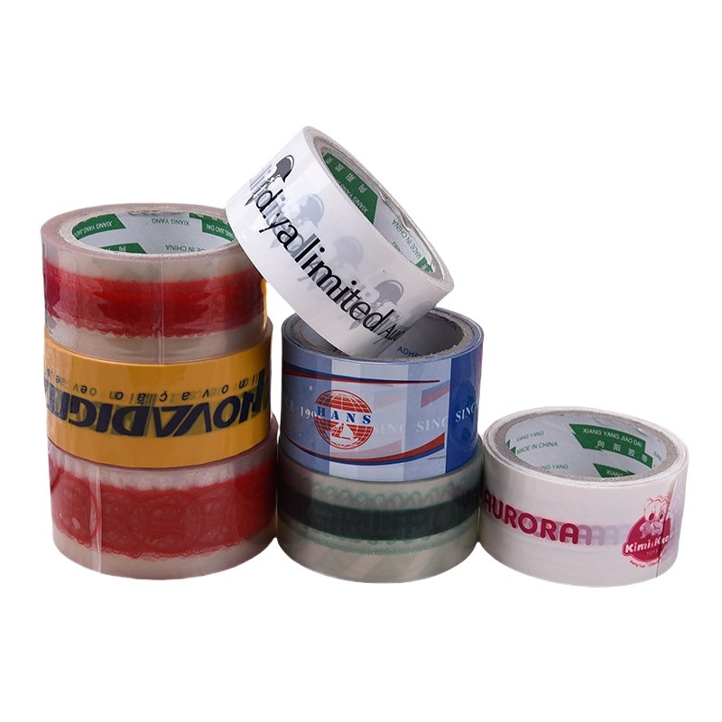 Custom Printed BOPP Gum Tape Acrylic Hot Melt Water Activated Pressure Sensitive Adhesive for Packing