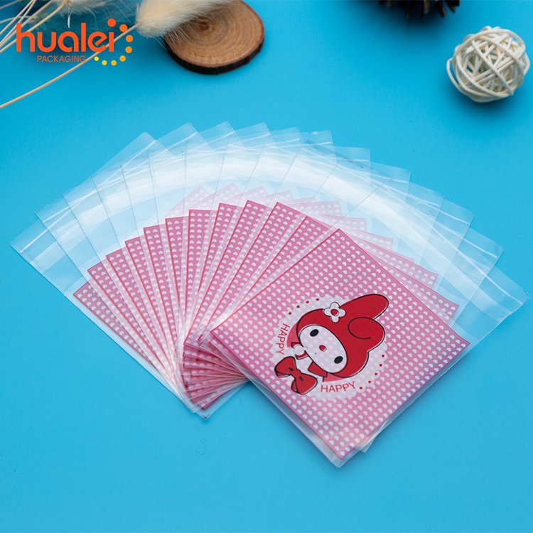 Custom Sealed Self Adhesive Seal Plastic Gift Packaging Bags Snack Cookie BOPP Opp Bag With Custom Printing