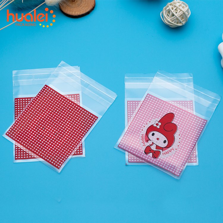 Custom Sealed Self Adhesive Seal Plastic Gift Packaging Bags Snack Cookie BOPP Opp Bag With Custom Printing