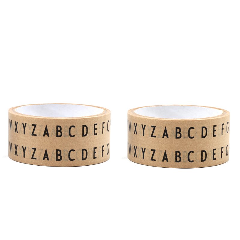 Wholesale Self Eco Friendly Adhesive Kraft Tape packaging paper tape Custom Printed logo packing tape