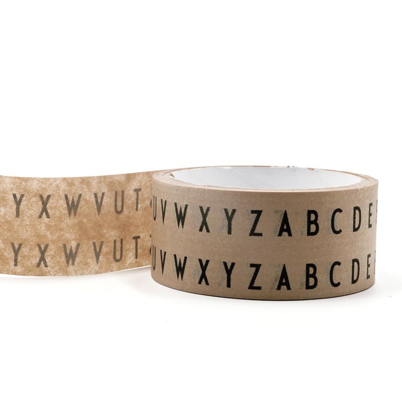 Wholesale Self Eco Friendly Adhesive Kraft Tape packaging paper tape Custom Printed logo packing tape