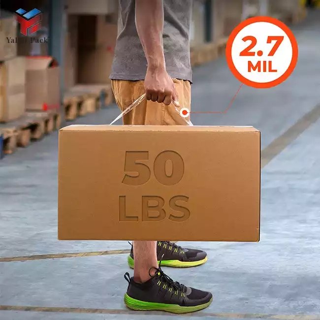48mm 72mm Very Sticky Adhesive Box Packing Tape Shipping Moving Opp Carton Sealing Tape Waterproof Acrylic Free Bopp 1000pcs