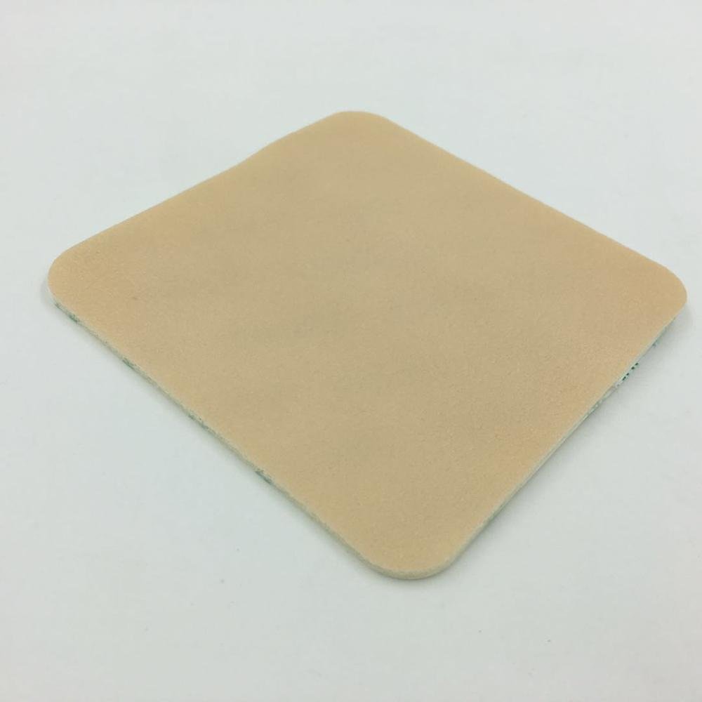 Advanced silicone adhesive foam wound dressing without border