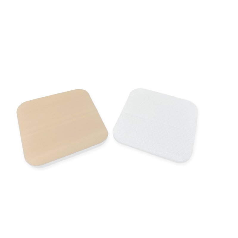 Advanced silicone adhesive foam wound dressing without border