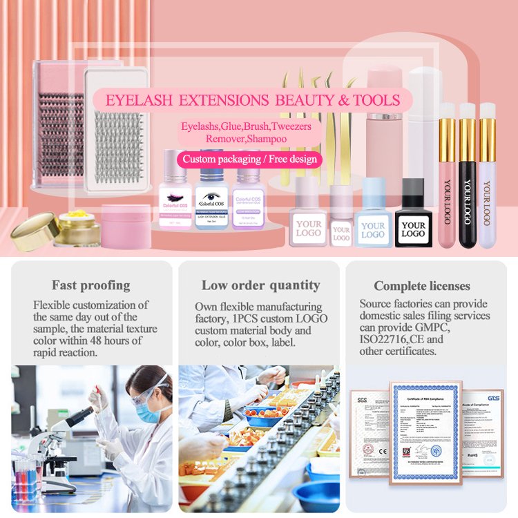Fast Dry Retention 6-9 Weeks 5ml/10ml Eyelash Glue Eyelash Extension Glue Individual Eyelash Glue Adhesive