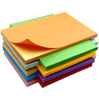 Self Adhesive Colorful Paper 80gsm Fluorescent Green/Red/Yellow/Orange Paper Sticker