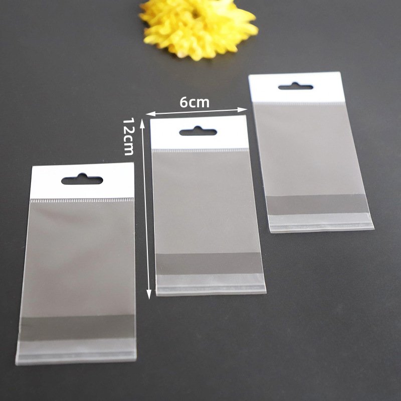 ES transparent adhesive extruded self sealing storage bag, multi size transparent plastic OPP bag, jewelry packaging