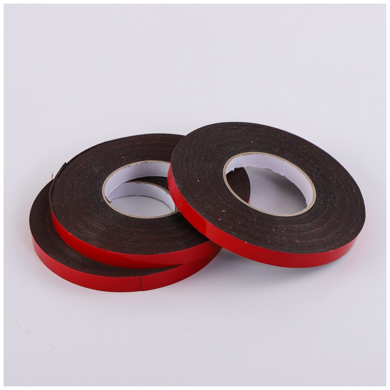 3mm 5mm 10mm 25mm Width White Black Strong Bonding Double Sided Or Single Sided Self Adhesive Pe Eva Foam Seal Tape Roll