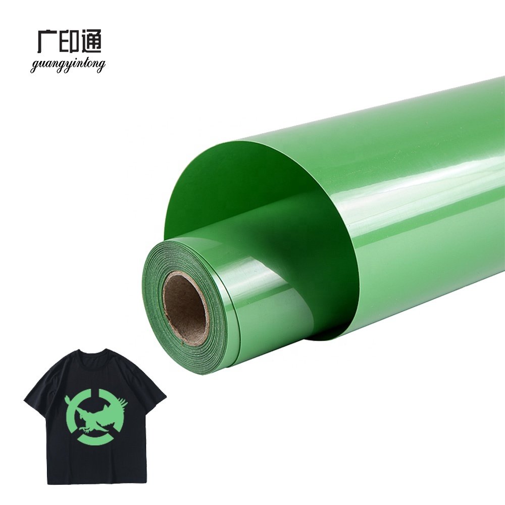Shirts logo printing vinyl customized PVC glossy with sticky heat transfer vinyl multi-colors beat price great quality wholesale