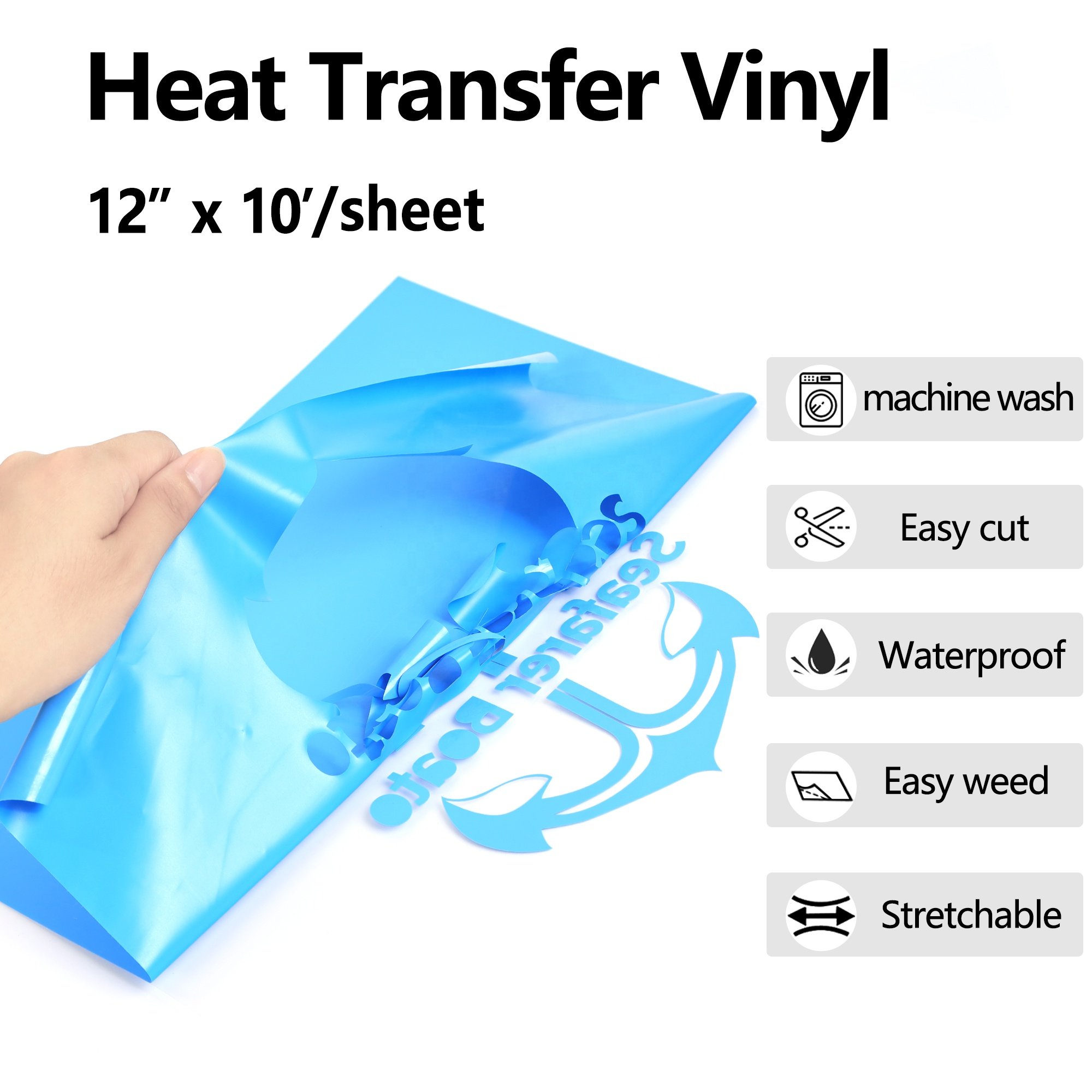 Shirts logo printing vinyl customized PVC glossy with sticky heat transfer vinyl multi-colors beat price great quality wholesale