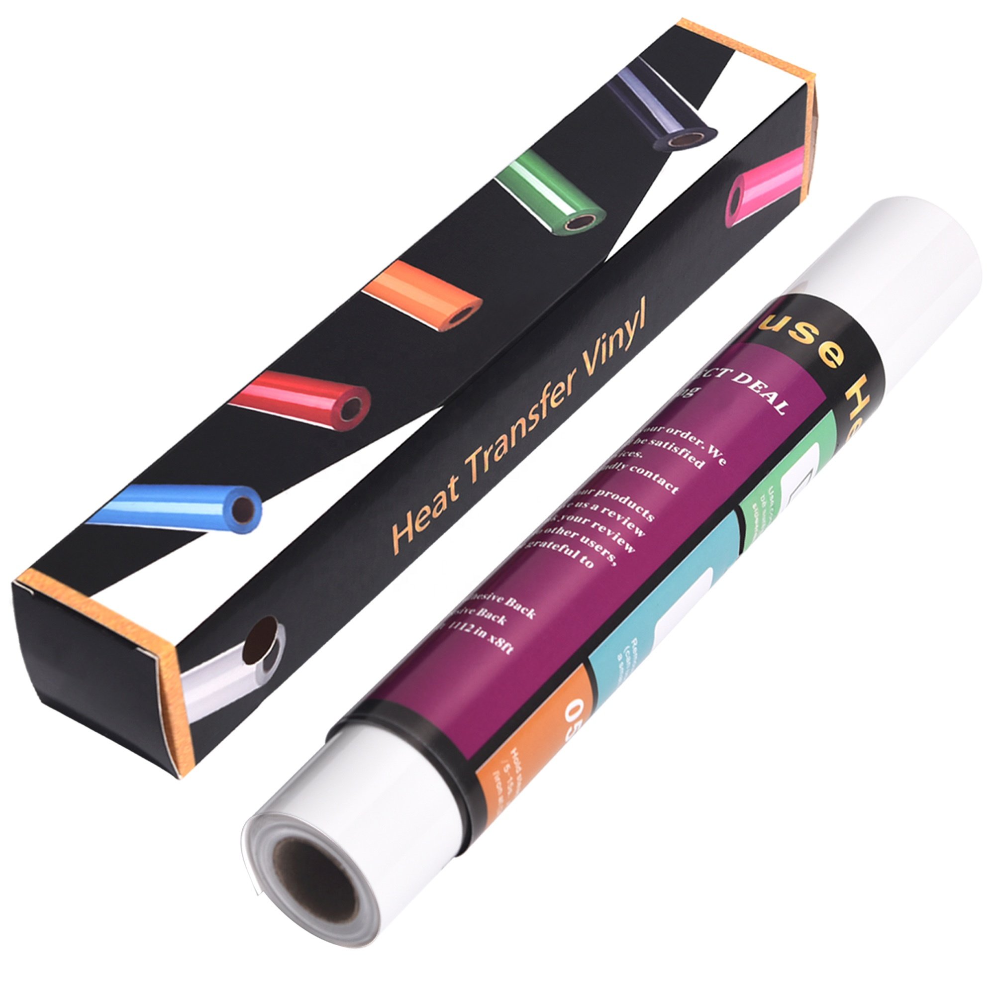 Shirts logo printing vinyl customized PVC glossy with sticky heat transfer vinyl multi-colors beat price great quality wholesale