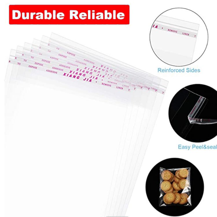 Wholesale Self Adhesive Nylon Bag Clear Plastic OPP Poly Bag With Self Adhesive Strip Tape