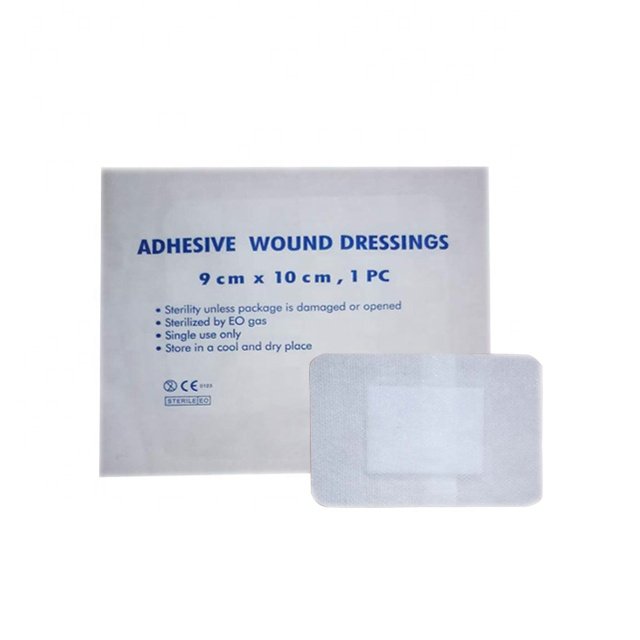 Direct factory sterile non woven adhesive wound dressings /PU wound dressing pad 4"x4"/"x14"