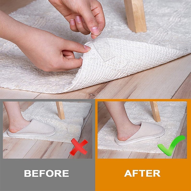 double-sided tape reusable no residue kitchen bathroom with nano glue tape rug tape