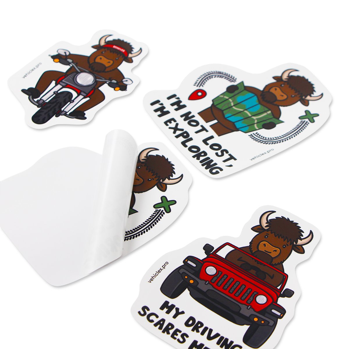 Adhesive Label Brand Logo Decal Design UV resistant Die Cut Sticker Printing Waterproof Eco-friendly PVC Vinyl Custom Stickers