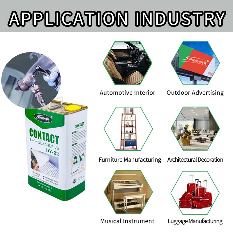 Sprayidea DY-22 precision with classy leather glue excellent rubber sealant high performance neoprene contact adhesive