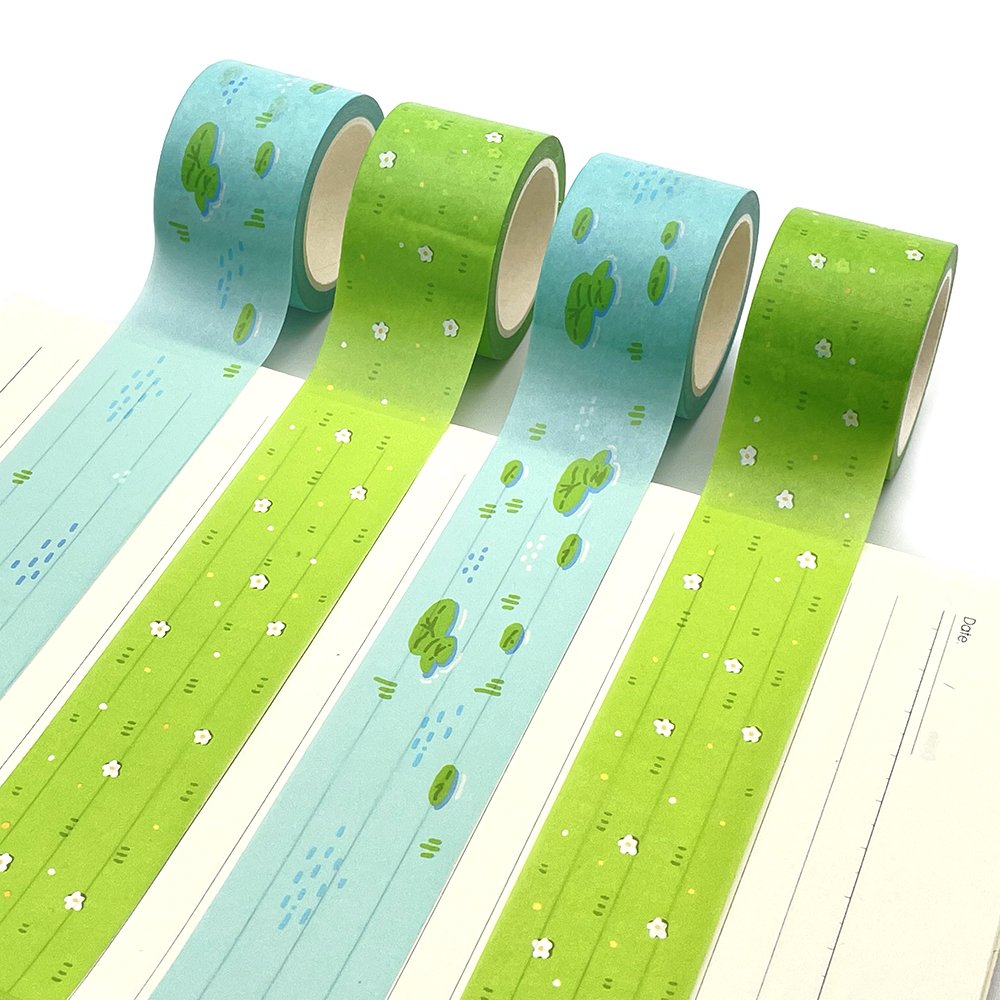 Hot Selling Plain self adhesive paper solid color washi tape customizable washi tape