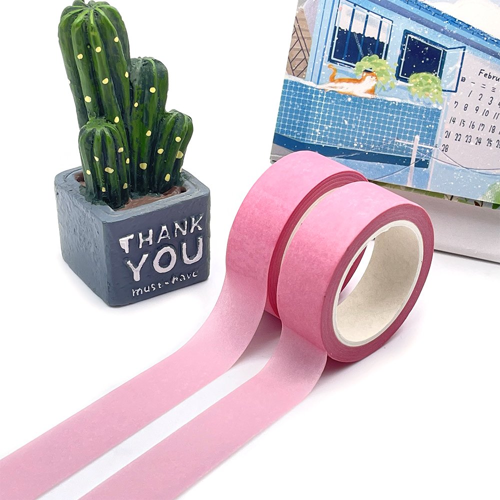 Hot Selling Plain self adhesive paper solid color washi tape customizable washi tape