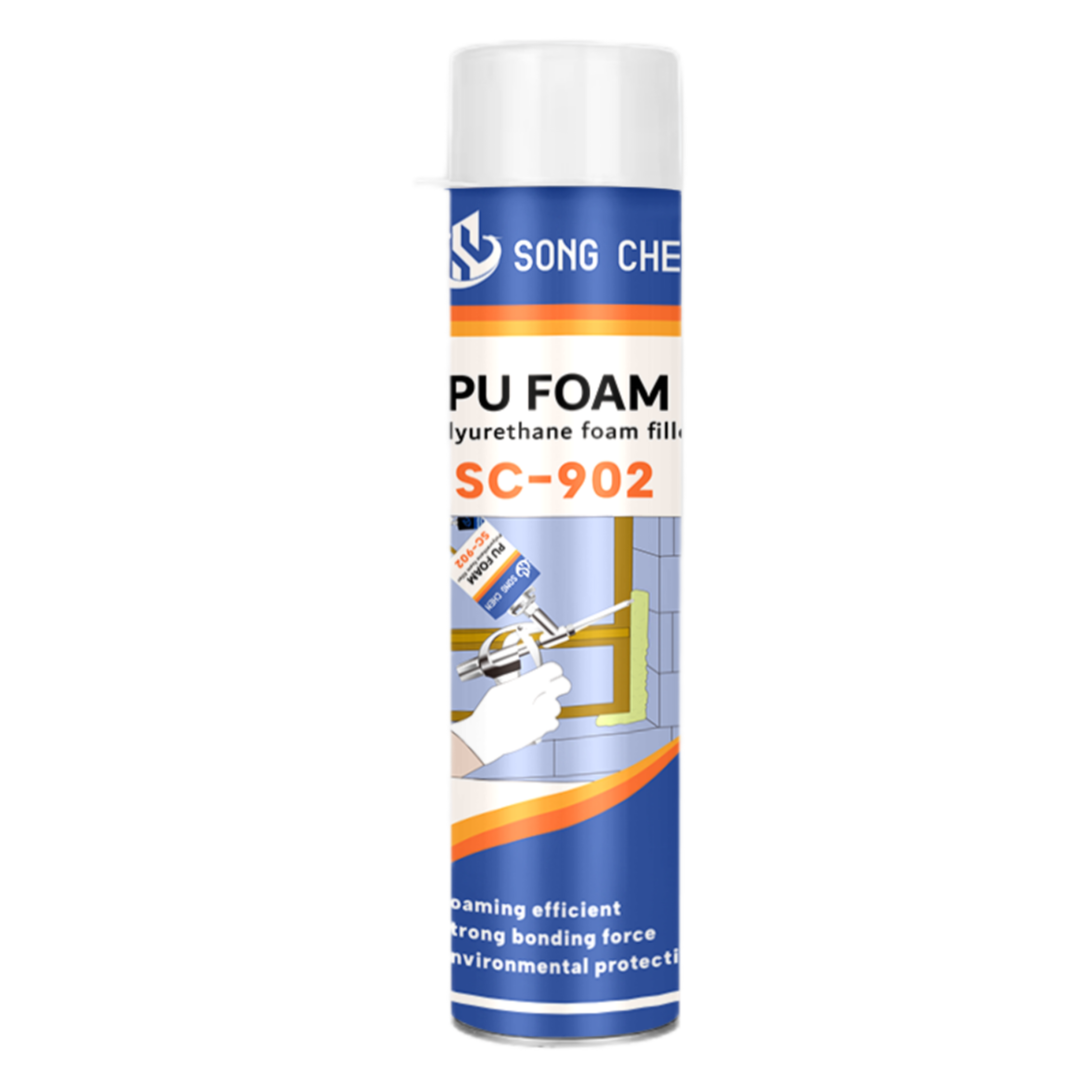 750ml Cheap Polyurethane Spray Foam Construction Insulation Adhesive & Sealants For Windows & Doors Mounting Insulation